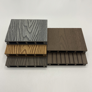 Plancher extérieur moderne en WPC 140*24mm, imperméable, installation par clic, <span class=keywords><strong>prix</strong></span> bas, grain de bois brossé, lisse, antidérapant - Product Image 6