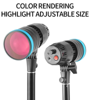 Dimmable photographie projecteur Portrait contour lumière 50w 5500k Studio Film prise de vue caméra vidéo lumière LED pour la prise de vue