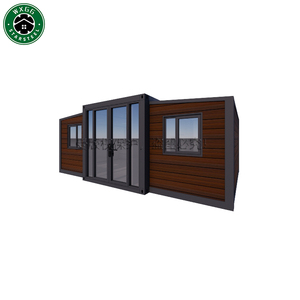 Vente en gros de maisons conteneurs modulaires en panneaux sandwich, 2-3 chambres, préfabriquées en kit, à assemblage rapide, mini-villa - Product Image 1