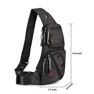 Borsa a tracolla da esterno borsa a tracolla sul petto zaino a tracolla borse sportive per uomo borsa sul petto anteriore - Product Image 3