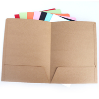 Carpetas de presentación de negocios A4 A5 ecológicas impresas personalizadas, bolsillos, papel elegante en relieve con logotipo de la empresa para uso en la oficina