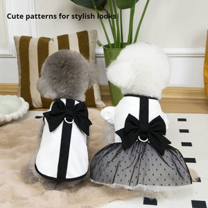 Nouvelles tenues décontractées pour animaux de compagnie en forme d'ours en peluche pour le printemps et l'été, 25 robes, robe de couple, vêtements élégants pour chiens - Product Image 3