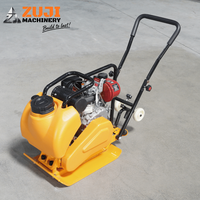 Compacteur de plaques vibrantes pour routes en asphalte ZUJI Honda/Yamaha/Lifan à moteur essence 5,5 CV haute efficacité, certifié CE, PC60 75 kg 1