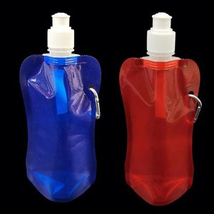 Bolsa de Plástico Plegable para Botella de Agua, Personalizada, de 480/500 ml, Portátil, Reutilizable, para Bebidas Deportivas, Disponible en Stock del Fabricante - Product Image 1