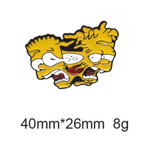 BSBH Chine Fabricant Pas Cher En Gros Personnalisé En Métal Mignon Dessin Animé Anime <span class=keywords><strong>Simpsons</strong></span> Drôle Personnalité Badges Épinglettes Pour Vêtements - Product Image 6