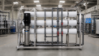 Équipement d'osmose inverse (RO) industriel, productivité 5000L/heure, garantie 1 an, dimensions 200x100x200cm, pour le traitement de l'eau