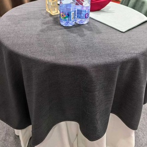 300Color Available Cotton-Polyester <b>Tablecloth</b> for Wedding Thicken Fabric Handmade Linen Polyester Woven Heavy Fabric - Product Image 3