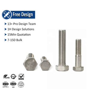 UNC UNF 304 hình lục giác đầu bu lông gb5783 DIN 933 thép không gỉ A2 A4 70 SS304 <span class=keywords><strong>SS316</strong></span> bên ngoài Hex đầu vít bu lông - Product Image 1