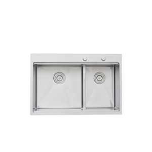 Fregadero Doble <span class=keywords><strong>de</strong></span> <span class=keywords><strong>Cocina</strong></span> <span class=keywords><strong>de</strong></span> Gran Capacidad <span class=keywords><strong>de</strong></span> Acero Inoxidable 304 para el Hogar, Lavado y Enjuague con Escurridor - Product Image 3