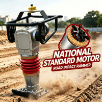 Machine à marteler vibrante professionnelle, marteau compacteur à essence pour le compactage du sol, certification CE, haute efficacité