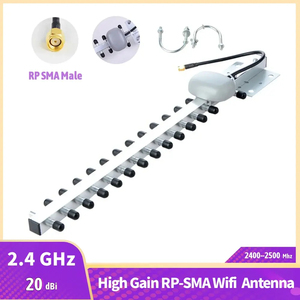 <span class=keywords><strong>Antenne</strong></span> Yagi extérieure Sanda à gain élevé 2,4 GHz 20 dBi 2400-2500 MHz RP-SMA mâle pour routeur sans fil, modem, amplificateur - Product Image 2