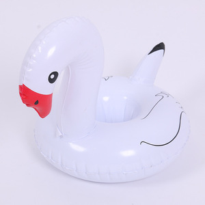 <b>Inflatable</b> Swan Cup Holders Floating Beverage Drink <b>Floats</b> For Pool Party White Black Pink PVC Swim Accessory - Product Image 2