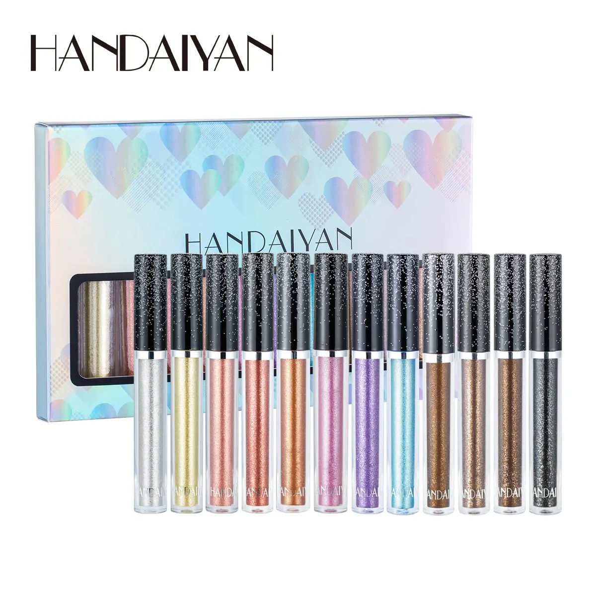 Handaiyan 12 color Liquid Eyeshadow Set Pearl Glitter Lying Silkworm Tears Makeup K1