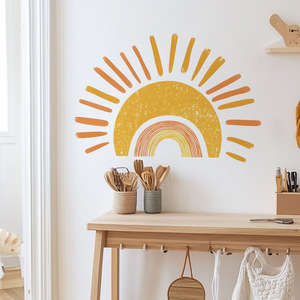 Décoration de chambre d'enfant pour bébé Boho Design Sun Wall Sticker Pvc Self Adhesive 3d Wall Paper <span class=keywords><strong>Stick</strong></span> - Product Image 5