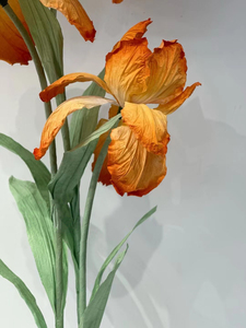 L-091 Fleur d'<span class=keywords><strong>iris</strong></span> artificielle géante sophistiquée, grande <span class=keywords><strong>iris</strong></span> en papier pour toile de fond de mariage, décoration d'événements, sur pied - Product Image 6