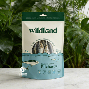 Bolsas Personalizadas con Cierre Vertical para Aperitivos de Mariscos |   Empaque a prueba de humedad de papel de aluminio con orificio euro para snacks liofilizados - Product Image 5