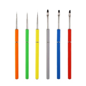 2025 New UV Nail Gel Nail <b>Brush</b> Set One Stroke One Color Metal Pen Holder High Quality Nail <b>Brush</b> Supports logo Customization - Product Image 1