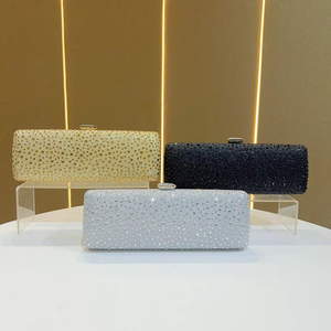 Bolsos de mano de noche de lujo con diamantes de imitación para mujer, bolso cruzado con cadena para mujer, bolsos de noche de <span class=keywords><strong>cristal</strong></span> de alta calidad - Product Image 6