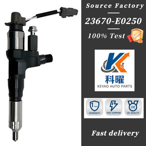 Injecteur diesel à rampe commune haute pression Kay 23670-E0250 pour excavatrice J05E, buse électrique - Product Image 5