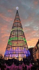 Büyük açık çerçeve ağacı açık yılbaşı ağacı otel lobisinde noel ağacı düzenlemesi 8m/6m/10m - Product Image 2