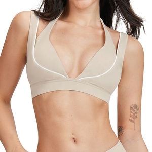 <span class=keywords><strong>Soutien</strong></span>-<span class=keywords><strong>gorge</strong></span> de <span class=keywords><strong>sport</strong></span> double couche pour femme, doux comme du beurre, écologique, avec coussinets amovibles, blocs de couleur, respirant, dos nu, pour la course à pied - Product Image 6