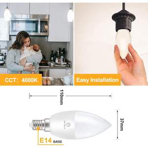 Lampadina LED Antela E14 5W 4000K Bianco Neutro 470LM Corpo in Plastica Interruttore Manuale Durata 15000H Garanzia 2 Anni Efficienza 94 Lm/W - Product Image 1
