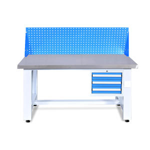 Table <span class=keywords><strong>de</strong></span> travail en acier métallique, table <span class=keywords><strong>de</strong></span> travail robuste pour <span class=keywords><strong>monteur</strong></span>, table d'atelier, table <span class=keywords><strong>de</strong></span> réparation, table d'emballage - Product Image 3