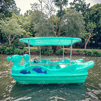 Bateau Électrique Commercial PE Buyee de Qualité Supérieure, Certifié CE, pour 5 Personnes, Fonction Auto-vidangeante, Idéal Lacs, Rivières, Parcs Aquatiques, 500W