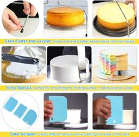 Ensemble de plateau tournant pour la décoration de gâteaux, assorti pour débutants et professionnels |   Poches à douilles, spatules à glaçage, moules à muffins |   Kit cadeau pour les passionnés de pâtisserie