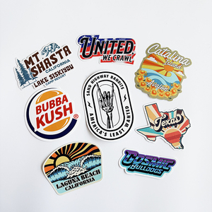 Pegatinas decorativas personalizadas para botella de agua resistentes a la intemperie, pegatina de vinilo con logotipo personalizado para publicidad - Product Image 4