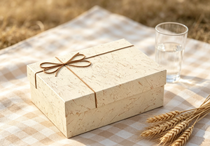 Caja de Regalo de Alta Gama con Tapa Texturizada, Cierre Magnético, Impresión a Cuatro Colores, Cartón Grueso con Patrón Artístico, Etiqueta de Cuerda Kraft - Product Image 4
