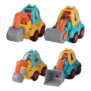 QS Factory Mini Engineering Series veicolo inerziale bambini plastica Multi stile divertente funzione di attrito piccoli giocattoli auto per bambini