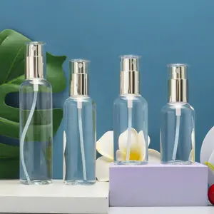Hot Selling Customized 50 Ml 100 Ml Transparent PET Plastic Mist Spray Perfume Bottle Deodorant Spray Bottle