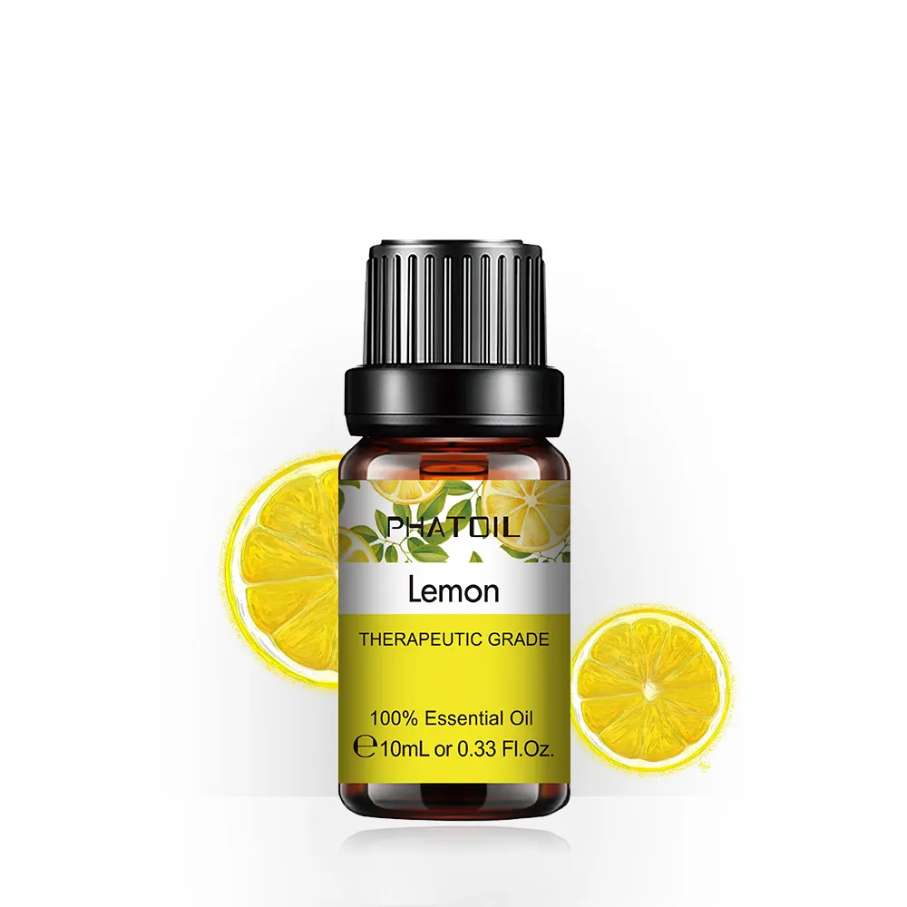 Huiles essentielles de citron, 10ML, 100% Pure, pour diffuseur d'arôme et désodorisant, vente en gros, livraison gratuite