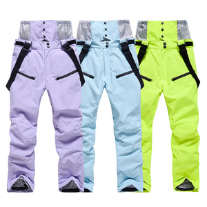 Pantalones de Esquí <span class=keywords><strong>con</strong></span> <span class=keywords><strong>Tirantes</strong></span> para Hombre y <span class=keywords><strong>Mujer</strong></span>, Pantalones de Snowboard Impermeables, Cortavientos, Cálidos y Gruesos para Invierno, 100% Poliéster Sin Costuras - Product Image 2
