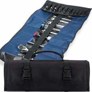 Customized 32 Pocket Repair Wrench Tote Storage <b>Bag</b> Folding Waterproof Oxford Fabric <b>Tool</b> Storage Square Pattern PC Outdoor Use - Product Image 1