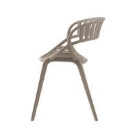 Chaise de salle à manger ronde en plastique PP-S119, design célèbre, pour restaurant, vente en gros