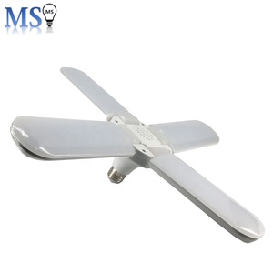 75W 5 lá trần 360 góc có thể gập lại Fan Blade <span class=keywords><strong>led</strong></span> lá ánh sáng bóng đèn E27 <span class=keywords><strong>B22</strong></span> cơ sở đèn - Product Image 2
