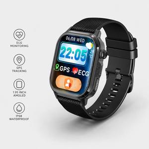 Smartwatch <span class=keywords><strong>GPS</strong></span> con Schermo AMOLED da 1,95 Pollici, Tracker Fitness ECG, Chiamate BT, Impermeabile IP68, Lega di Zinco, 188 Modalità Sportive, SOS, Bussola, Frequenza Cardiaca - Product Image 3
