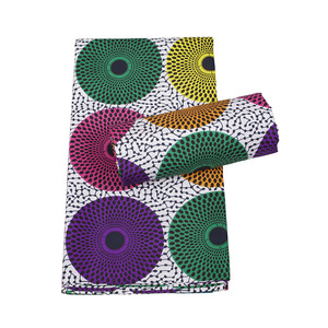 Trong Kho Hai Mặt 100% Polyester Phi Vải Sáp Hình Học Dân tộc Batik In Ngụy Trang Cho Quần Áo - Product Image 5