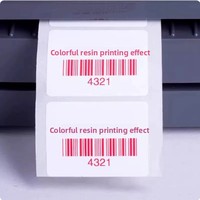 Pita Resin Lilin Warna Hitam Premium TTR Thermal Transfer Ribbon 110mm*300m untuk Printer Label Barcode