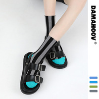 Nouvelles Chaussettes Classiques en Coton Respirant pour Femme, Longueur Ras du Cou, Style Arabe Tendance, Logo Intégré, Collection Automne 2025