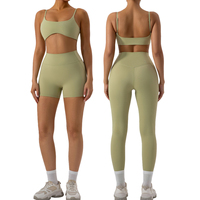 Ensemble de Sport et Fitness pour Femmes 7 Pièces, Haut de Yoga Séchage Rapide et Leggings, Dos Magnifique, Ensemble de Course Gainant pour Femme