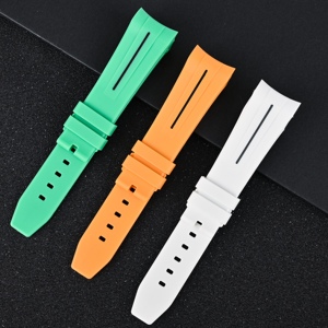 Correa de Reloj de Goma de 22 mm para Relojes <span class=keywords><strong>Omega</strong></span> <span class=keywords><strong>Swatch</strong></span> para Hombre - Product Image 1