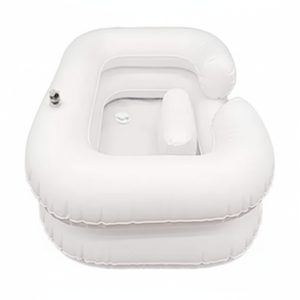 Bac à shampoing portable en plastique noir pour équipement de salon - Product Image 1