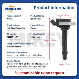 Bobines d'allumage moteur MIKEYA 1066001487 pour Geely EC7 RS Emgrand GL GS PHEV Vision S1 SUV X37 Pièces automobiles 1016059991 2036000900 - Product Image 2