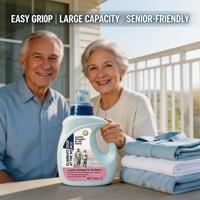 Lessive liquide multifonction naturelle et écologique 15-30% d'ingrédients pour nettoyer en profondeur les taches d'huile, de fumée et d'urine d'âgés