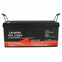 بطارية ليثيوم أيون Lifepo4، حزمة بطاريات شمسية 24 فولت بسعات 50 أمبير و100 أمبير و200 أمبير و230 أمبير و300 أمبير و400 أمبير لتخزين الطاقة