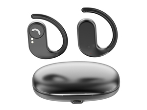 Auriculares Inalámbricos de Diseño Abierto con Estuche de Carga de Aleación de Zinc, Batería de Larga Duración, Textura Metálica Premium, Escucha Libre y Cómoda - Product Image 4