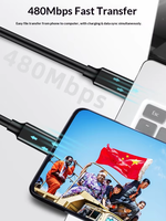 Câble de données USB-C vers USB-C 5A 100W PD à charge rapide, double connecteur mâle, pour ordinateur, téléphone portable, ordinateur portable